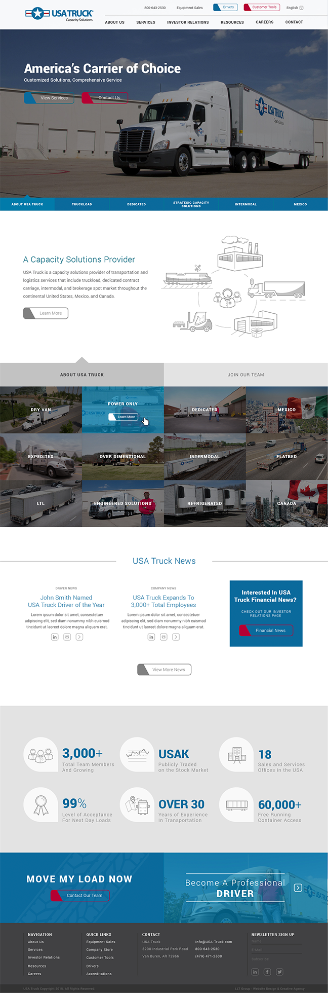 USA Truck Homepage