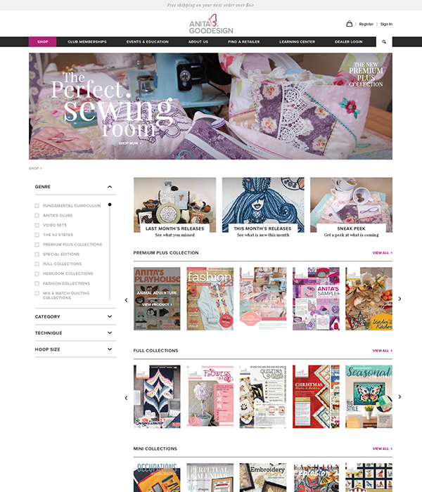 AnitaGoodesign Shop Layout