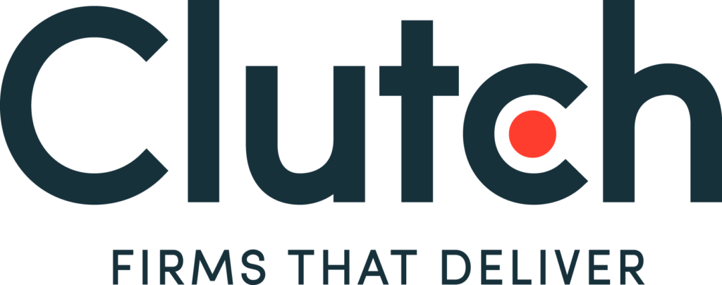LLT Group Featured as Top Agency & Developer by Clutch New Clutch Tagline Logo