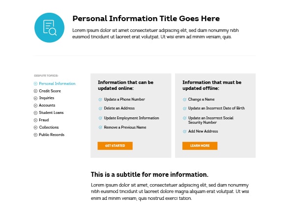 TransUnion Disputes Personalized Spotlight Image