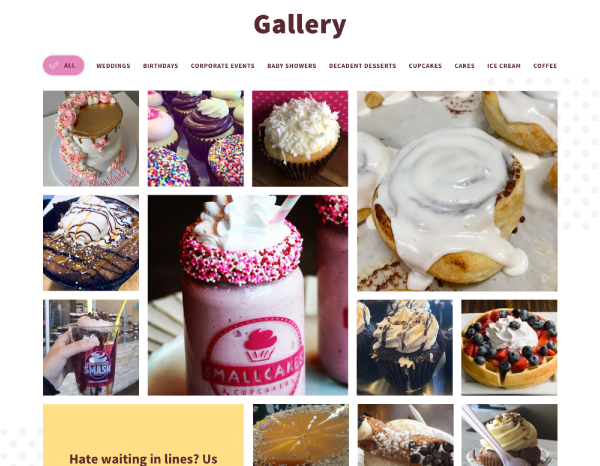 SmallCakes Spotlight Gallery