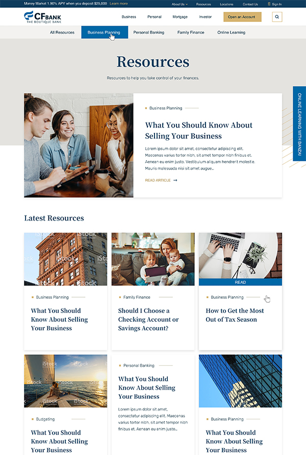 CFBank Spotlight Resources