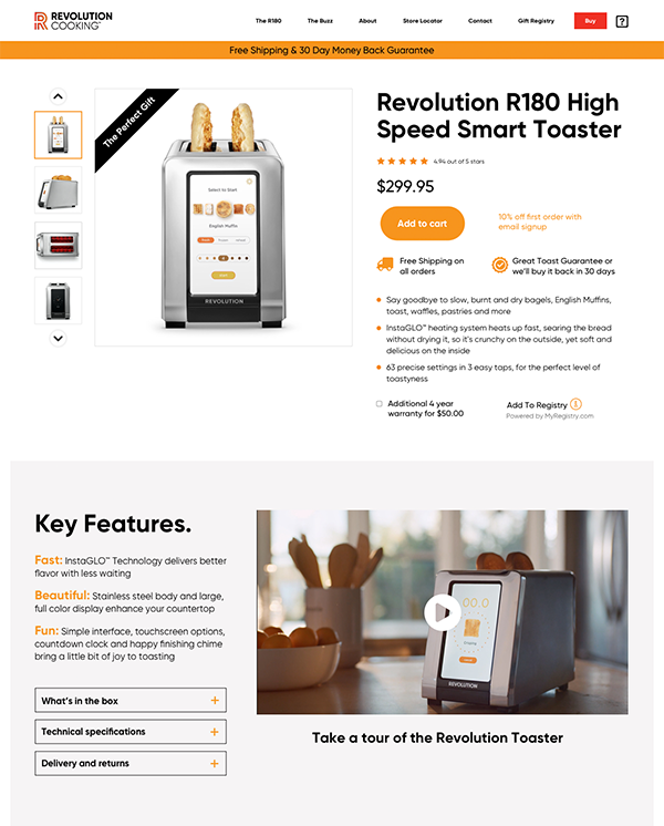 Revcook Spotlight ProductPage